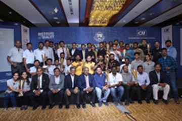 Dr Balamurugan, with winners of CII Champions Trophy