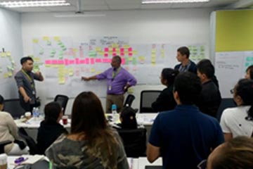 Dr Balamurugan conducting Hands on session on Lean Six Sigma Workshop at Philippines